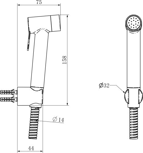 Гигиенический душ STWORKI Хедмарк S190011-2B02-I012 в Симферополе